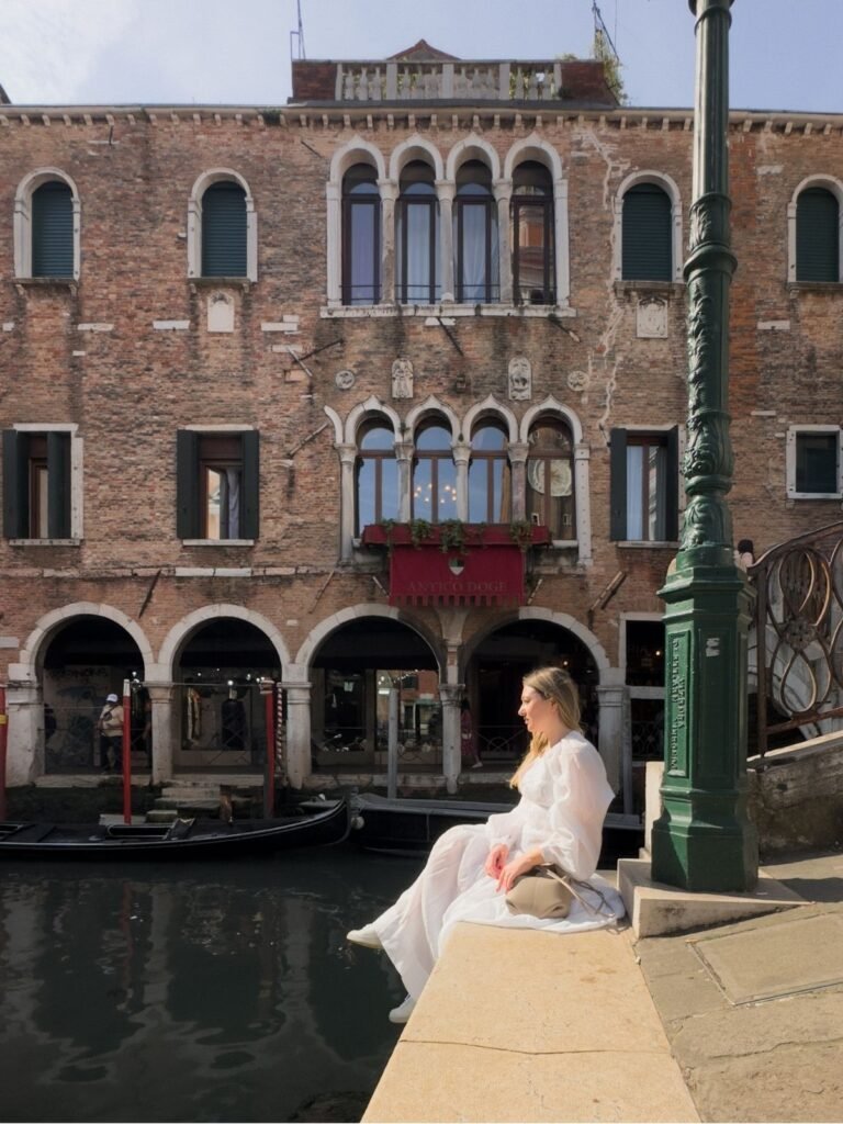 Author near Ponte Santi Apostoli