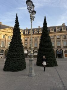 Place Vendôme Christmas Trees Day Time