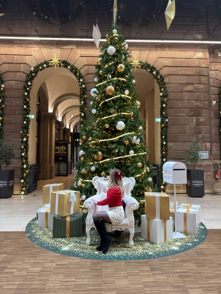 The Christmas tree inside L’Aubette
