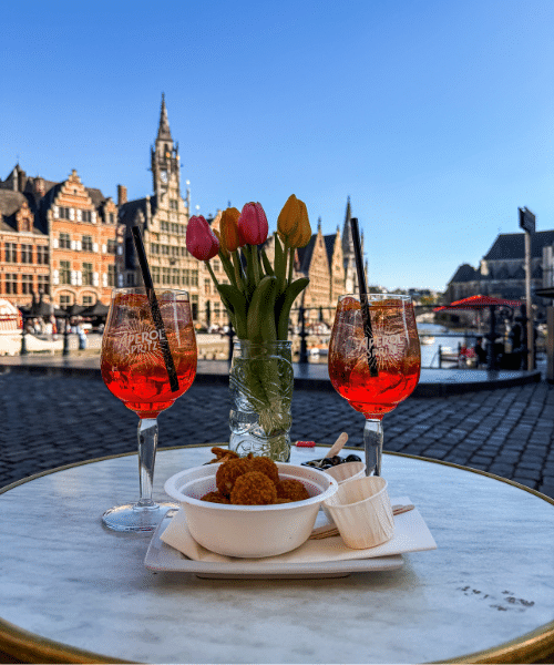 Ghent by the canal
